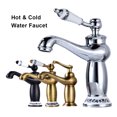thumbnail image 2 of Baohd Copper Ceramic Basin Electroplated Modern Unfading Anti-rust Threaded Smooth Kitchen Toilet Sink Hardware Type 1 Bronze, 2 of 6