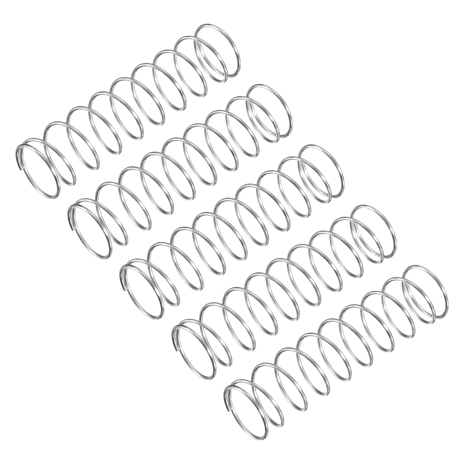 Unique Bargains Ressort de Compression, Lot de 5 en Acier Inoxydable 304, Diamètre 13 mm, Fil 0,8 mm, Longueur 50 mm