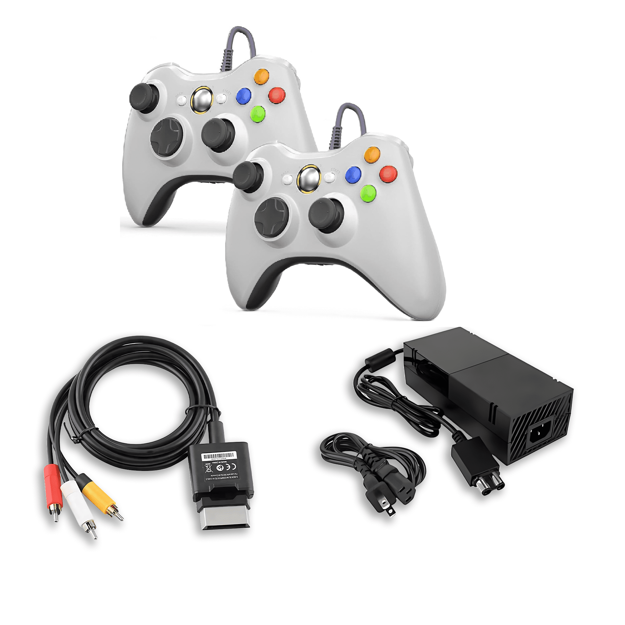 Microsoft Xbox 360 Console Original White with Minecraft and Two