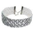 thumbnail image 2 of Collier Ras du Cou en Velours à Sequins Métalliques pour Femmes, Design Étincelant à Écailles de Poisson, Accessoire de Fête – Pièce Confortable et Ajustée pour Soirées et Festivals, 2 of 4