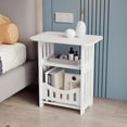 thumbnail image 1 of Wzzjkit Night Stand with Storage Cabinet Ideal for Any Room, Waterproof Side Table 2-Tier Small Table for Living Room Bedroom, Great Nightstand for Indoor & Outdoor, 1 of 6