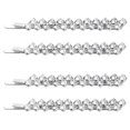 thumbnail image 1 of 1 Set 2 Pairs Beautiful Rhinestone Hairpins Fashion Metal Bobby Hairpins, 1 of 9
