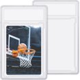 thumbnail image 1 of Étui Protecteur pour Cartes à Collectionner en Acrylique Transparent, Porte-Cartes de Baseball avec Position d'Étiquette, Pochettes Rigides, Petite Boîte de Rangement Robuste pour Collectionneur Standard, Sport, Qualité de Jeu (2 Pcs), 1 of 7