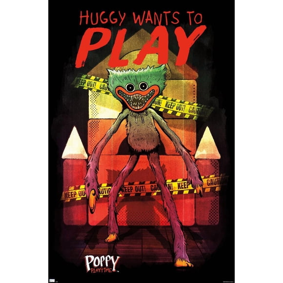 Poppy Playtime - Huggy Wants To Play Wall Poster, 22.375" x 34"