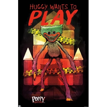 Poppy Playtime - Huggy Wants To Play Wall Poster, 22.375" x 34"
