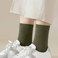 thumbnail image 5 of RKSTN Mens Socks 5PC Winter Solid Color Comfortable Breathable Knitted Cotton Socks Soft Breathable Mens Socks, 5 of 5