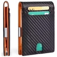 thumbnail image 2 of North Care Men's Wallet- RFID - Money Clip, Larger Capacity up to 12 Cards- Color Orange, 2 of 6