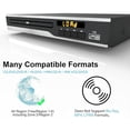 thumbnail image 5 of DVD Players for CD/DVD's, Compact DVD Player Supports NTSC/PAL System with RCA Stable Outputs/USB 128G Input, Contains Remote Control and RCA Cable(Without HDMI Cable), 5 of 5