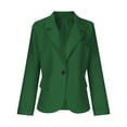 thumbnail image 4 of Grrvtrz Womens One Button Blazer Lightweight Office Work Suit Jacket Stretch Lapel Collar Long Sleeve Jacket with Pockets, 4 of 6