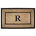 thumbnail image 3 of Nedia Home 18099R Tapis de Cadre en Fibre de Coco et Caoutchouc 22 x 36 Po. Monogramme R, 3 of 4