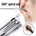 thumbnail image 2 of 6Pcs/Set Stainless Steel Ear Care Cleaning Tool Earpick Cleaner Curette Spoon Health Care Earpick Ear Wax Pickers Remover Tool, 2 of 5
