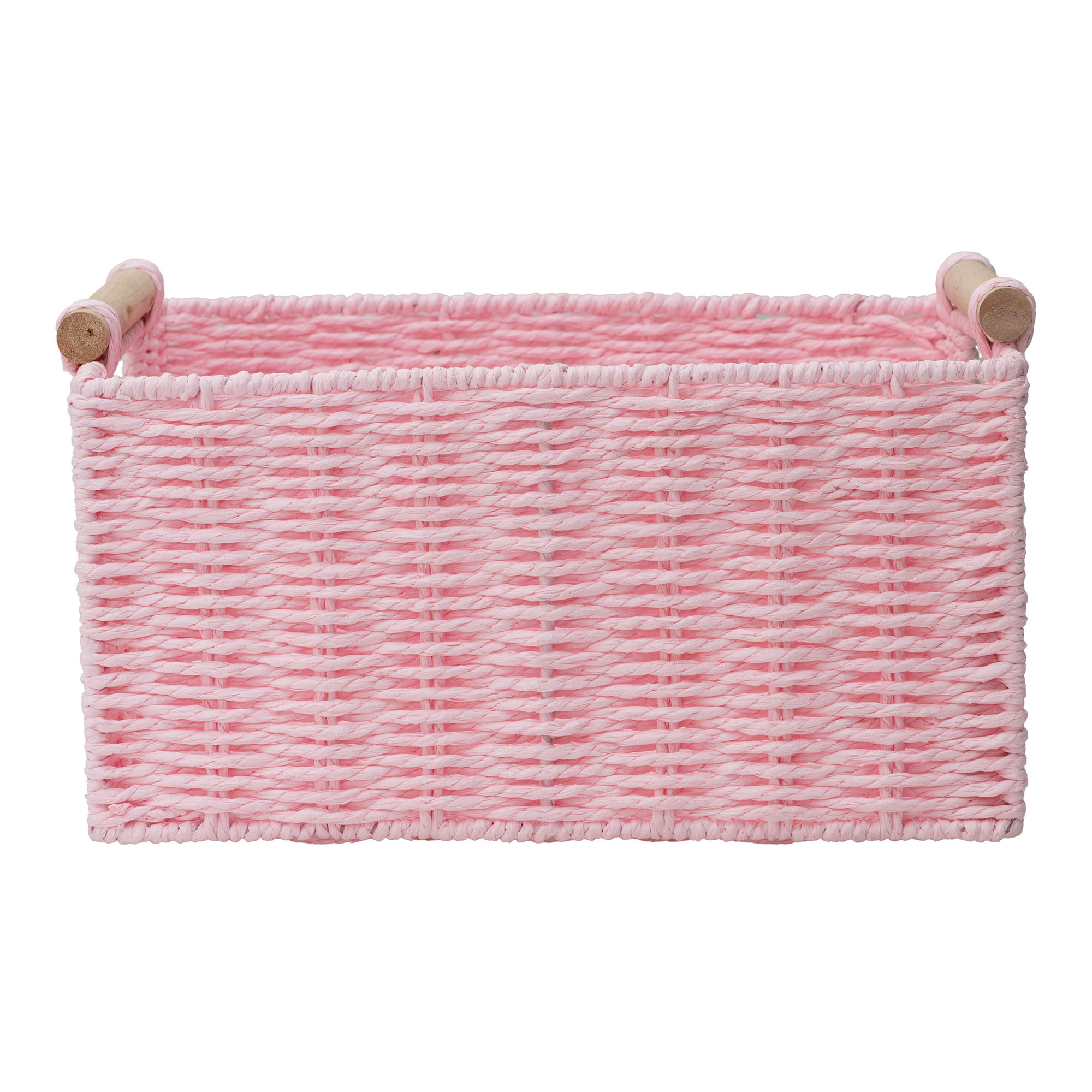 Panier de rangement décoratif rectangulaire en corde de papier tissée Zenna Home