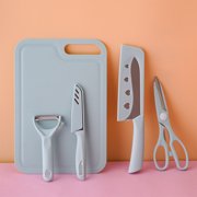 TopLLC Kitchen Accessories,Home And Kitchen,Kitchen Tools,Kitchen Sets With Chopping Board Fruit Knife Set Scissors Vegetable Knife Paring Knife Case Kitchen Portable Knife Set Cookware Packs