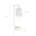 thumbnail image 2 of Simple Designs Bronson Antique Style Industrial Iron Lantern Desk Lamp with Glass Shade, 2 of 5