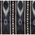 thumbnail image 4 of oneOone Coton Biologique Popeline Sergé Rayé & Imprimé Ikat Géométrique Tissu BTY 42 Pouces de Large, 4 of 4