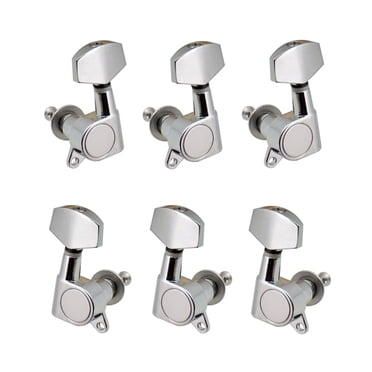 Abody 6pcs Guitar String Pegs Locking Tuners 3L3R Tuning Pegs String Tuners Electric Acoustic Guitar Tuner Machine Heads Knobs 3 Left 3 Right