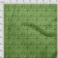 thumbnail image 4 of oneOone Georgette Viscose Green Fabric Ocean Life Craft Projects Decor Fabric Printed By The Yard 42 Inch Wide, 4 of 4