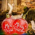 thumbnail image 2 of 60cm Inflatable Christmas Ball with Light Glow Giant Atmosphere Ball Home Garden, 2 of 8