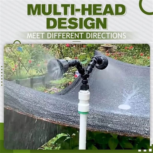 CEHVOM Buse de Pulvérisation Rotative à 360 Degrés, 360 Degrés de Dégagement de la Buse de Pulvérisation d'Irrigation Incurvée