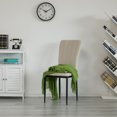 thumbnail image 3 of Fabulaxe Modern Tufted Velvet Upholstered Accent Dining Chair, Beige (Set of 1), 3 of 8
