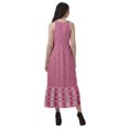 thumbnail image 4 of Moomaya Robe Maxi Sans Manches à Col Licou Imprimée avec Fente avant Robe d'Été pour Femme, 4 of 5