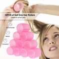 thumbnail image 4 of Hair Rollers Self Grip Salon Hairdressing Curlers DIY Curling Tool 10 Packs, 4 of 5