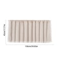 thumbnail image 3 of UsRHHA Kitchen Valance Curtains 150x45cm, Light Blocking Short Rod Pocket Window Panels, Cotton Linen Curtains for Small Window Bathroom, 3 of 7