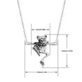 thumbnail image 2 of MesaSe Cute Frog Pendant Chain Frog Punk Adjustable Chain Retro Frog Necklace for Men Women, 2 of 8