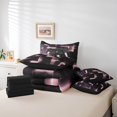thumbnail image 4 of YST Gaming Bedding Comforter Set, 7-Piece, Abstract Gradient Checkered, King, Black and Pink, 4 of 4