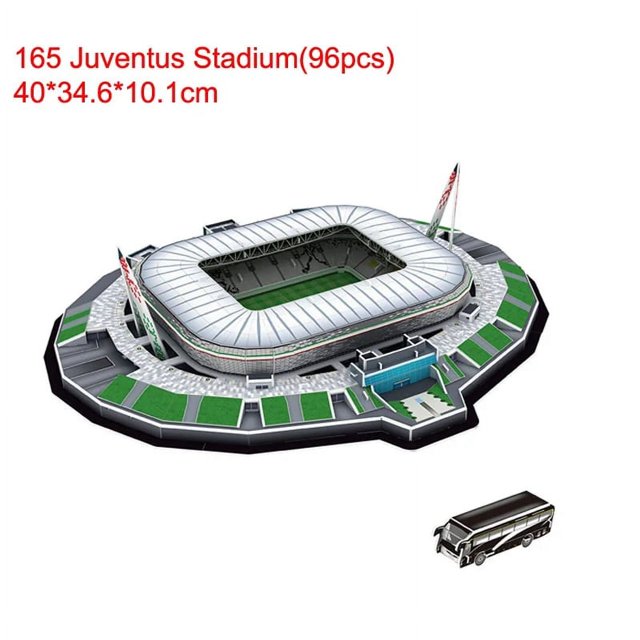 12 Styles Casse-Tête de Construction de Stade de Football 3D Casse-Tête Enfants Bricolage Jouets d'Assemblage Fans de Football Modèle de Stade Collection Jouet DDJ