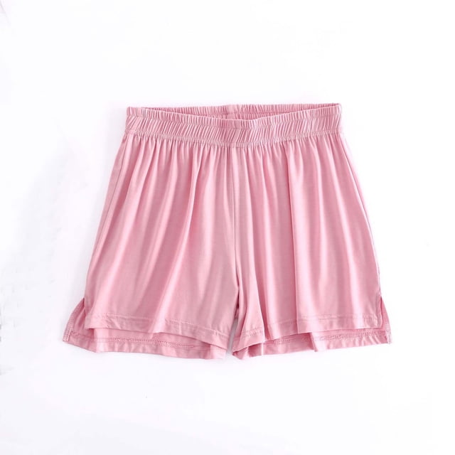 AherBiu Womens Summer Shorts Loose Fitting Elastic Waisted Comft Soft Shorts Oversized Sleeping Home Shorts