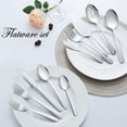 thumbnail image 3 of Mirdinner Ensemble de 65 Pcs de Couverts avec Ensemble de Service pour 12, Ensemble de Coutellerie en Acier Inoxydable Contient 5 Pcs d'Ensemble de Service, pour la Maison, le Restaurant Ou les Fêtes, Va au Lave-Vaisselle, 3 of 6