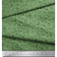 thumbnail image 3 of Soimoi Green Heavy Canvas Fabric Lotus Leaves Print Sewing Fabric Yard 58 Inch Wide, 3 of 4