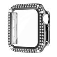 thumbnail image 1 of Pour Apple Watch Case 38mm Series 3/2/1 with Tempered Glass Screen Protector, Double Bling Case Crystal Diamonds Rhinestone Bumper Overall Hard PC Slim Protective Étui For iwatch 38mm, 1 of 6