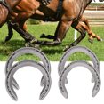 thumbnail image 4 of Ensemble de Fer à Cheval en Alliage d'Aluminium Robuste Antidérapant Accessoire de Course de Chevaux 4 Pcs, 4 of 7