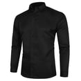 thumbnail image 1 of CEHVOM Men's New Style Fashion Pure Long Sleeve Shirt Fashion Comfortable Blouse, 1 of 5