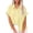 Yellow#button down linen shirts for women, variant on lcziwo Sales Today Clearance Women's Plus Linen Top,Womens Short Sleeve Button up Shirts Summer Cotton Linen Blouse V Neck Collared Tops Loose Casual Ladies Clothes Purple,XXL