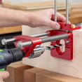 thumbnail image 1 of ziyahi Woodworking Punch Locator Drill Guide Adjustable Drilling Template Black, 1 of 9