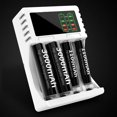 thumbnail image 2 of Multi-slot Intelligent Battery Charger Rechargeable Li-ion Battery Quick Charger 18350 18500 18650 AAA Li-Ion Rechargeable, 2 of 9