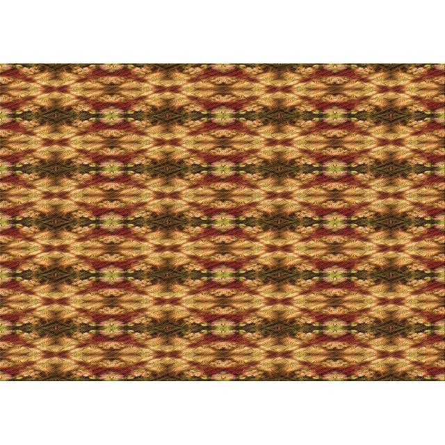 Ahgly Tapis Rectangulaire Lavable en Machine Rouge Tomate, 5 Pieds x 7 Pieds