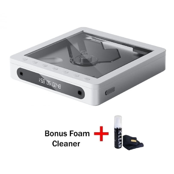 FiiO DM13 BT Portable CD Player with Bluetooth and Bonus Gadget Cleaner Included (White Skylight)