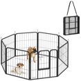 thumbnail image 1 of PawHut Parc pour Chien Robuste de 24 Pouces, Parc pour Animal Portable et Pliable avec 8 Panneaux, 1 of 10