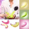 thumbnail image 4 of Shengyu Banana Storage Box Lovely Anti-extrusion Multifunctional Case Holder Takeaway Anti-squeezing Fresh-keeping Protector Green 1Set, 4 of 6