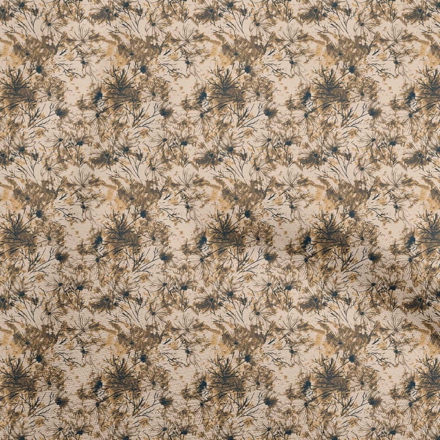 oneOone Silk Tabby Olive Green Fabric Abstract Floral Craft Projects Decor Fabric Printed By The Yard 42 Inch Wide