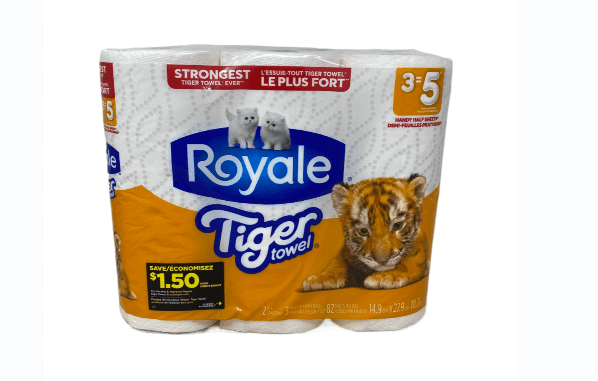 Royale Tiger Paper Towel 3=5