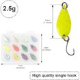 thumbnail image 3 of Fishing Kit Fishing Trout Lures - 12 Pieces Trout and Bass Fishing Bait Lures - Different Multicolor with Single Hook and Lure Box - for Sea Trout and Perch, 3 of 6