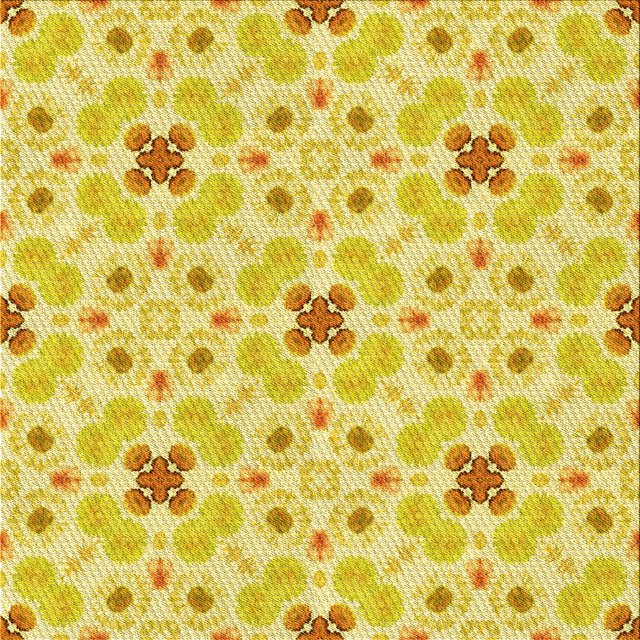 Ahgly Company Machine Washable Indoor Square Transitional Yellow Area Rugs, 8' Square