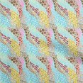 thumbnail image 1 of oneOone Viscose Jersey Yellow Fabric Abstract Geometric Sewing Material Print Fabric by The Yard 60 Inch Wide, 1 of 4