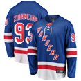 thumbnail image 1 of Mika Zibanejad New York Rangers NHL Fanatics Breakaway Home Jersey, Large, 1 of 2