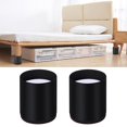 thumbnail image 3 of GROWTH TANK Furniture Bed Riser Chair Leg Lifts Couch Lifter Round 6x5cm Black, 3 of 9